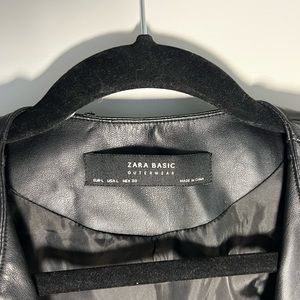 Zara leather jacket, looks wrinkled because it was in a drawer